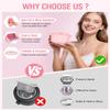 Waxing Kit, Silicone Wax Warmer with 4 Packs Hard Wax Beads, Protable Hot Wax Machine Pot for Full Body, Face, Eyebrows, Legs, Bikini, At Home Hair Removal Kit with 15 Accessories for Women Men, Pink view 2