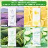 Moist Cotton Towel Bulk Moist Towelettes Individually Wrapped,White Towel Services,Refreshment Pre Moistened Towels for Dentist Travel Sport Party Hotel 100Lavender,Green tea, Lemon and Cucumber view 2