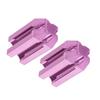 WRITWAA 2Pcs Rose Pink Eyebrow Pencil Sharpener Set Dual Sharpener for Eyeliner Lip Pencil Portable Makeup Tool for Women view 1