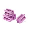 WRITWAA 2Pcs Rose Pink Eyebrow Pencil Sharpener Set Dual Sharpener for Eyeliner Lip Pencil Portable Makeup Tool for Women view 3