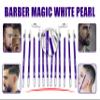 12 Pcs Pearl White Barber Magic Pencil Supplies Lineup Tool For Men Perfect Hairline Over Beard, Mustache & Eyebrow Beard Stencil Works with Hair Trimming, Shaver &Razor with Built-in Sharpener view 3