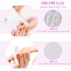 125 Pcs Nail Files 100/180 Grit Double Sided Emery Boards Professional Reusable Nail Buffers for Natural Nails and Acrylic Nails Home and Salon Use view 4