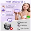 Silicone Wax Pot Warmer for Hair Removal, Foldable Hot Wax Melt Heater Machine for Hard and Soft Wax Beads, 18.6oz Electric Waxing Kit Silicone Bowl for Body Facial - Fast Heating, Easy to Clean view 2