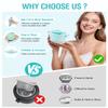 Waxing Kit, Foldable Wax Warmer with 4 Packs Hard Wax Beads, Silicone Wax Pot Machine for Full Body, Face, Eyebrows, Legs, Bikini, At Home Hair Removal Kit with 15 Accessories for Women Men, Green view 2