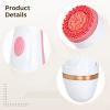 Electric Silicone Face Brush, Rechargeable For Cleaning, Waterproof, Dual-Speed, Ergonomic Handle, 8.3X7.8 view 2