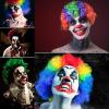 MEICOLY Joker Makeup Kit,Complete Joker Costume Clown Makeup,Clown White Face Paint Character Set for Halloween SFX Cosplay Stage Performance Theatre,Green Hair Dye,Setting Powder,Red Lip Gloss view 4