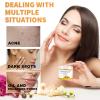 Kojic Acid And Turmeric Cleansing Pads for All Skin Types,Turmeric Face Scrub Pads for Face And Body Remove Excess Keratin And Firming Skin (55 Pcs) view 4