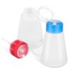 2 Pack Liquid Bottle Pump Dispensers, 180ml Plastic Refillable Containers view 1