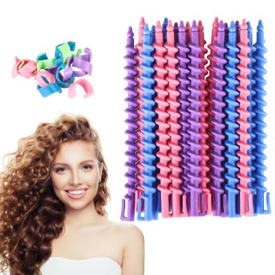 100 Heatless Curlers, Perm Rod Kit For Long Hair, Plastic Rods In Random Colors, Styling Tools For Custom Curls