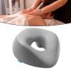 FashionCha Face Down Pillow Massage Headrest with Washable Cover Support Memory Foam Prone Pillow for Travel Relaxation Salons SPA Plane, Gray view 2