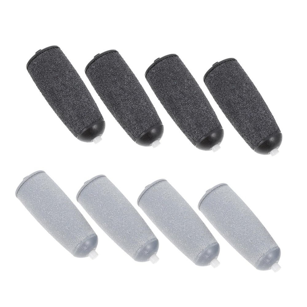 HEALEEP 8Pcs Replacement Roller Heads for Electric Foot File Premium Pedicure Accessories for Easy Removal and Efficient Foot Care Compatible with Foot Razors
