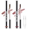 JUAAZIN 2Pcs Matte Lip Stain Peel Off Lip liner with Tweezer, Peel Off Lip Stain, Long Lasting Waterproof Lipstick Lip Gloss Tattoo, Transfer-proof for All Skin Types (0.24 fl oz-02#+03#) view 1