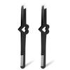 2pcs Lash Cluster Tweezers, Stainless Steel Eyelash Eyebrow Applicator Tool Lash Extension Tweezers with Comb Tail Design for Women view 1