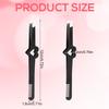 2pcs Lash Cluster Tweezers, Stainless Steel Eyelash Eyebrow Applicator Tool Lash Extension Tweezers with Comb Tail Design for Women view 2