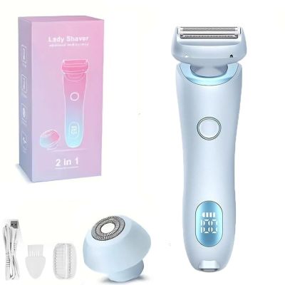 Electric Razorle Smooth Shave Pro for Women, Dusk Glide Pro 3.0 Shaver, 2 in 1 Wet & Dry Waterproof Razor, Cordless Painless Body Hair Remover for Armpit Bikini Legs Arm Face Private Area(B)
