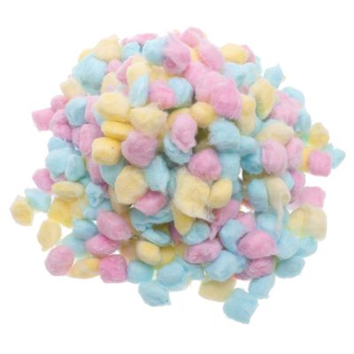 LIFKOME 1Pack Absorbent Colored Cotton Balls for Newborn Face Washing Soft and Gentle Cotton Balls for Makeup Removal and Crafts