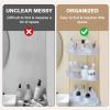 Cozary 3 Layer Makeup Organizer Makeup Storage Cosmetic Organizer Beauty Care Organisers Bathroom Storage for Kitchen Dressing Table Bedroom Transparent view 3
