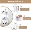 Cozary 3 Layer Makeup Organizer Makeup Storage Cosmetic Organizer Beauty Care Organisers Bathroom Storage for Kitchen Dressing Table Bedroom Transparent view 4