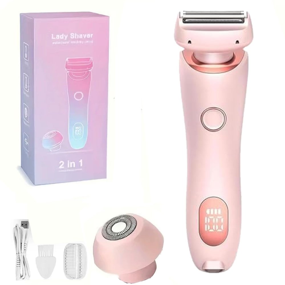 Electric Razorle Smooth Shave Pro for Women, Dusk Glide Pro 3.0 Shaver,2 in 1 Wet & Dry Waterproof Razor, Cordless Painless Body Hair Remover for Armpit Bikini Legs Arm Face Private Area (A)