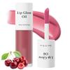 Tinted Lip Glow Oil, Non Sticky Waterproof Lightweight Lip and Cheek Tintt, Moisturizing High Pigment Water Tintt, Long Lasting Moisture (04#Cherry) view 1