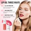 Tinted Lip Glow Oil, Non Sticky Waterproof Lightweight Lip and Cheek Tintt, Moisturizing High Pigment Water Tintt, Long Lasting Moisture (04#Cherry) view 4