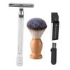 HAKIDZEL Manual Safety Razor Set with Double-Sided Blades Metal Shaving Razor Includes Shaving Brush and Blade Box for Men view 1