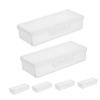 AKOOSY Portable Cotton Swab Holder with Lid Compact Jewelry Organizer for Travel and Makeup Dustproof Transparent Storage Box with Essential Cleaning Aid for Jewelry Care view 1