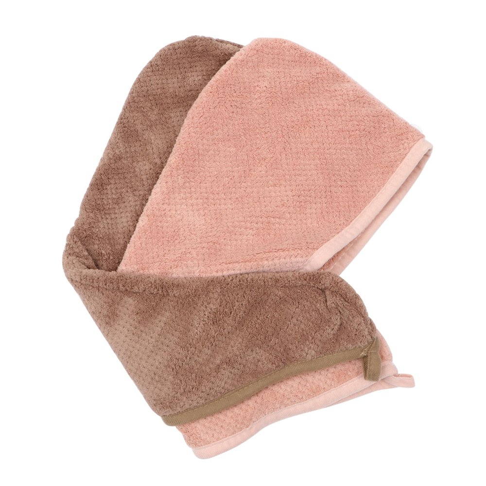 CALLARON 2pcs Hair Drying Towel Women Reusable Shower Cap Fast Drying Hair Cap Pink Towel for Boys and Girls Adults
