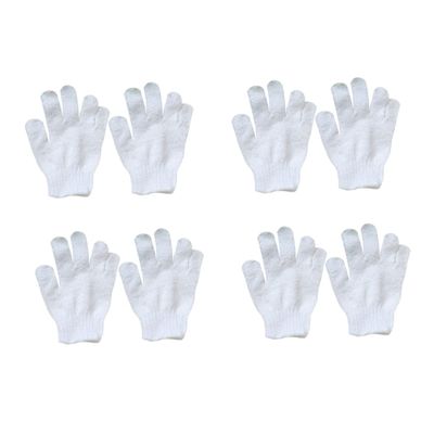 JUMPLAWN 8Pcs Colorful Bubble Bath Shower Gloves Set Soft Exfoliating Towels for Easy to Color for Gentle Skin Cleansing