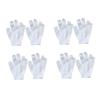 JUMPLAWN 8Pcs Colorful Bubble Bath Shower Gloves Set Soft Exfoliating Towels for Easy to Color for Gentle Skin Cleansing view 1