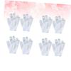 JUMPLAWN 8Pcs Colorful Bubble Bath Shower Gloves Set Soft Exfoliating Towels for Easy to Color for Gentle Skin Cleansing view 4