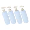 Beaupretty 4pcs Refillable Pump Lotion Shampoo Bottles 400ml Empty Press Pump Containers for Travel Leak-Proof Toiletry Dispenser Set view 1