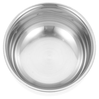 Holibanna Stainless Steel Shaving Bowl Brush Large Round Shaving Cup for Men Portable for Easy Lathering for Home Use and Travel