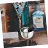 Holibanna Stainless Steel Shaving Bowl Brush Large Round Shaving Cup for Men Portable for Easy Lathering for Home Use and Travel view 2