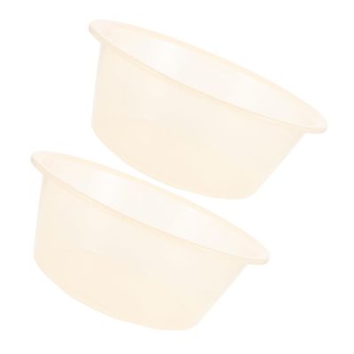 CTIRCHIU Large Foot Wash Basin Set of 2 Portable Plastic Foot Bath Tub and Face Washing for Spa and Home Use