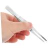 Beaupretty Stainless Tip Tweezers for Eyebrow Facial Hair Removal Ergonomic Grip for Men Women Grooming Tool for Home Travel view 4