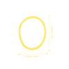 EXQUIMEUBLE 1Bag Hair Salon Heat Resistant Rubber Bands of Yellow Hairdressing Supplies for Home Salon Use Durable Elastic Hair Styling Tools for Women view 2