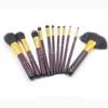11 Pieces Of Dot Black Wooden Handle Makeup Brush Set Foundation Brush Beauty Makeup Tools view 2