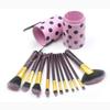 11 Pieces Of Dot Black Wooden Handle Makeup Brush Set Foundation Brush Beauty Makeup Tools view 4