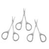 Beaupretty Stainless Steel Beauty Scissors Set 3-Piece Facial Hair Trimming Tools for Eyebrows Beards and Nose Hair Precision Grooming Scissors for Men and Women view 1