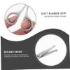 Beaupretty Stainless Steel Beauty Scissors Set 3-Piece Facial Hair Trimming Tools for Eyebrows Beards and Nose Hair Precision Grooming Scissors for Men and Women view 4