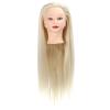 Specialized Mannequin Head for Hairdresser Training | High - Temp Fiber Hair Styling Head | Cosmetology Practice Doll for Cutting/Braiding (Beige) view 1
