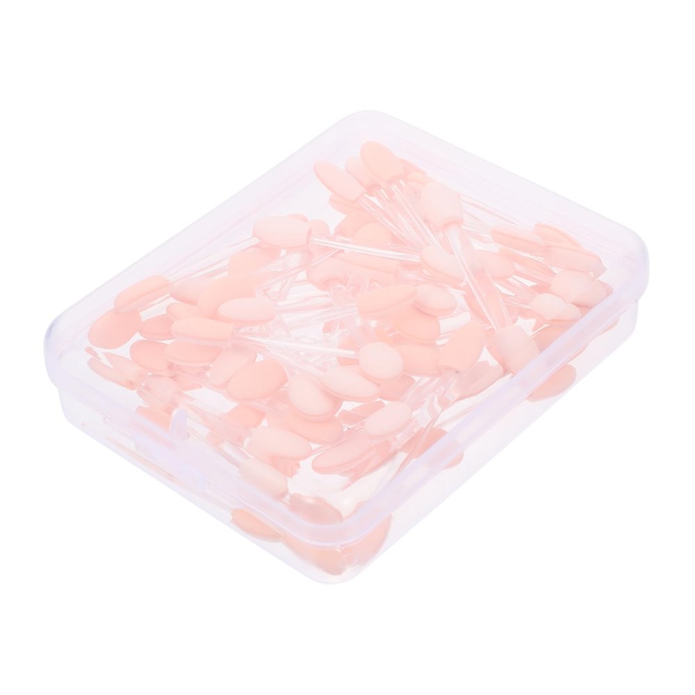 ERINGOGO 50pcs Double-Sided Latex Eyeshadow Sticks Disposable Eye Makeup Applicators for Girls for Travel and Daily Use