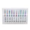 10pcs Nail Drill Bits Set | Stainless Steel Grinding Heads for Nail Enhancement Removal/Shaping/Polishing | Compatible with Most Nail Machines | Includes Storage Box view 1