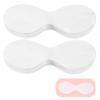 Heclia Disposable Non Woven Eye Care 200 Pcs Eyes Covers for Facials Eye Mask Cotton Spa Eyes Pads for Facials Clear EyeMask Spa Wrap Moisture Retention Skincare Home Beauty Wet Compress view 1
