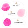 BATHVEVE 4Pcs Silicone Facial Cleansing Brush Non Abrasive Face Scrubber for Sensitive Skin Portable Makeup Tools for Daily Use Lightweight and Easy to Carry Random Colors view 2
