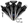 5 in 1 Electric Razor Shaver Rechargeable Cordless Head Beard Trimmer Shaver Kit Ipx6 Waterproof Dry Wet Grooming Kit, 3D Rotary Blade view 1