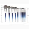 12 Cone Bevel Tail Handle Makeup Brush Set, Gradient Handle Loose Powder Eye Brush Tool view 2