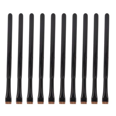 10pcs Super Thin Eye Brush | 0.06mm Flat Head for Accurate Lines | Brow/Eye Makeup Tool | Soft Hair & Ergonomic Handle | Present for Makeup Lovers