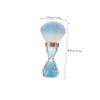Beaupretty Nail Dust Brush Cleaner Soft Large Makeup Brush for Cleaning Tools Versatile Blue Brush for Home Salon Use Dust Removal Brush Care view 2